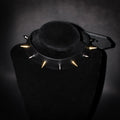 Brass & Black Hex Spike Choker
